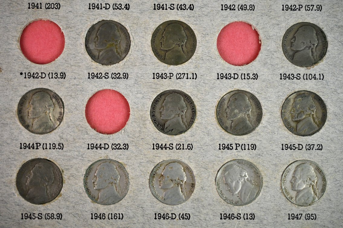 U.S. Nickel Date Collection Book, photo 3 of 16