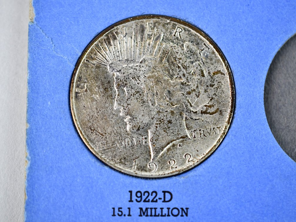 United States Peace Silver Dollars in Date Book, photo 5 of 8