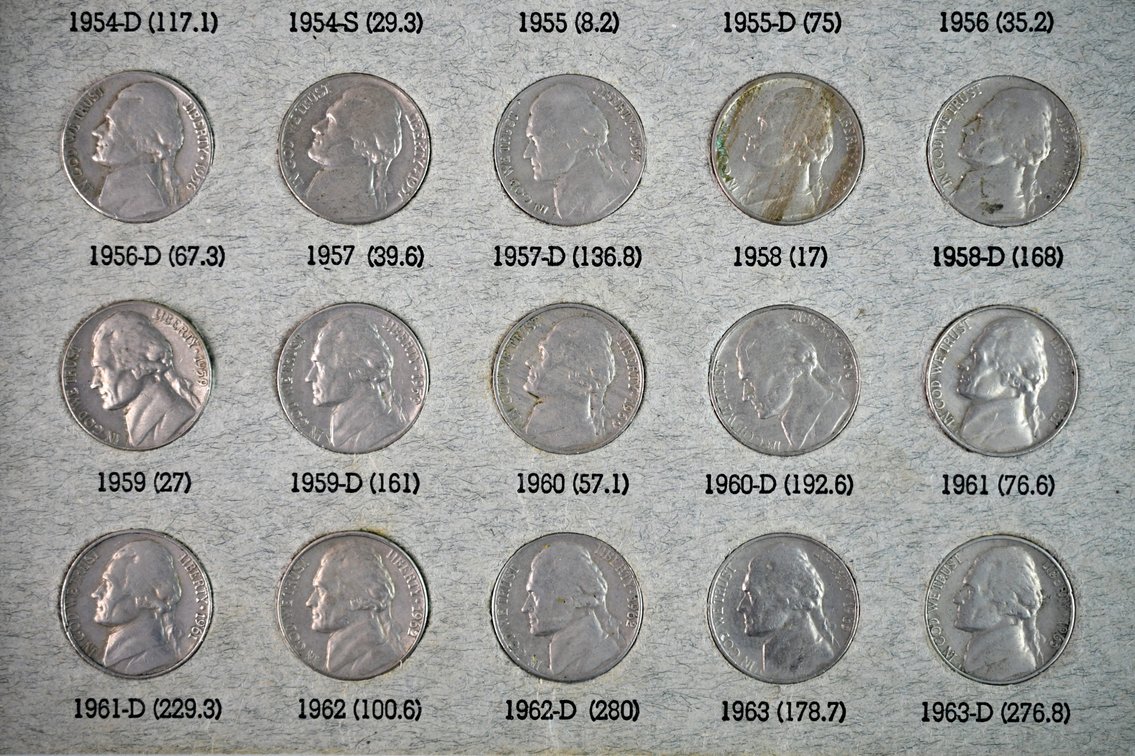 U.S. Nickel Date Collection Book, photo 6 of 16