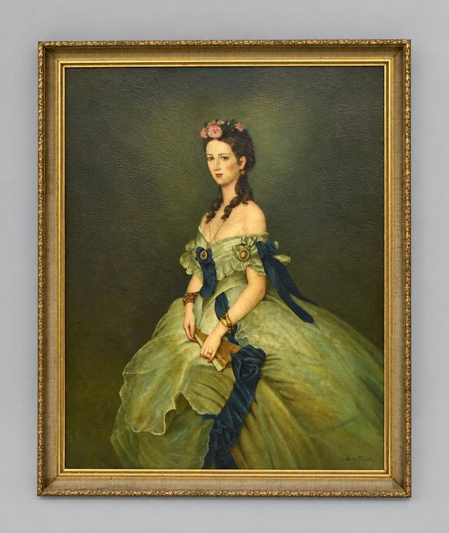 Franz Xaver Winterhalter Style Reproduction of Alexandra Of Denmark, photo 2 of 22