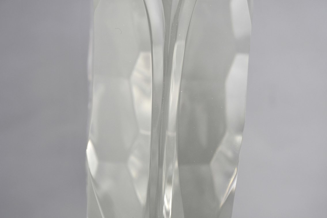 Murano Crystal Hand Chiseled Owl Sculpture, photo 8 of 23