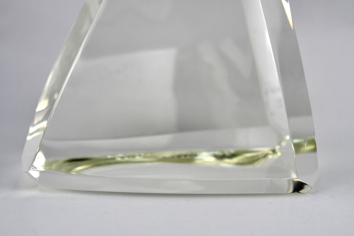 Murano Crystal Hand Chiseled Owl Sculpture, photo 13 of 23