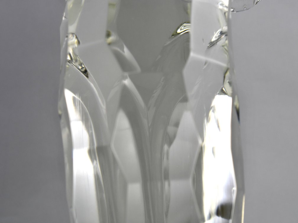 Murano Crystal Hand Chiseled Owl Sculpture, photo 16 of 23