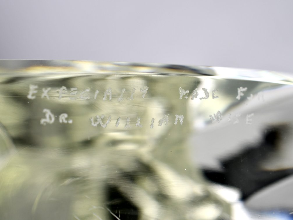 Murano Crystal Hand Chiseled Owl Sculpture, photo 21 of 23
