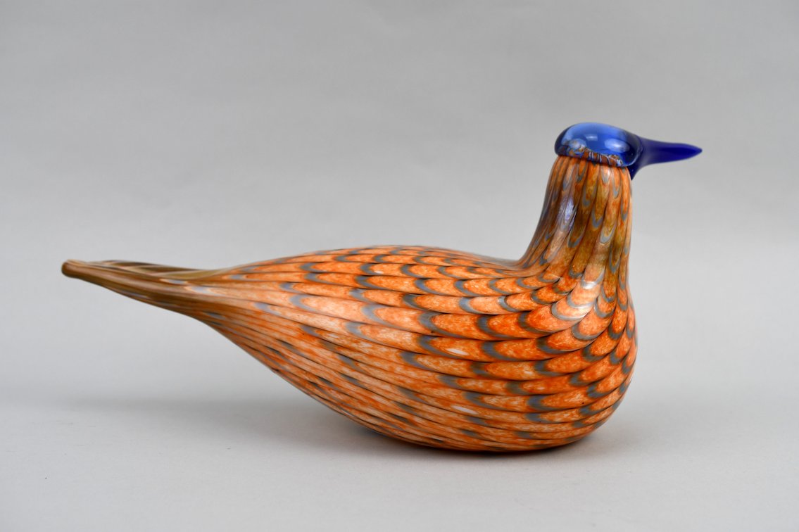 Oiva Toikka Rainbow Tern Bird w/ Glass Eggs, photo 8 of 26