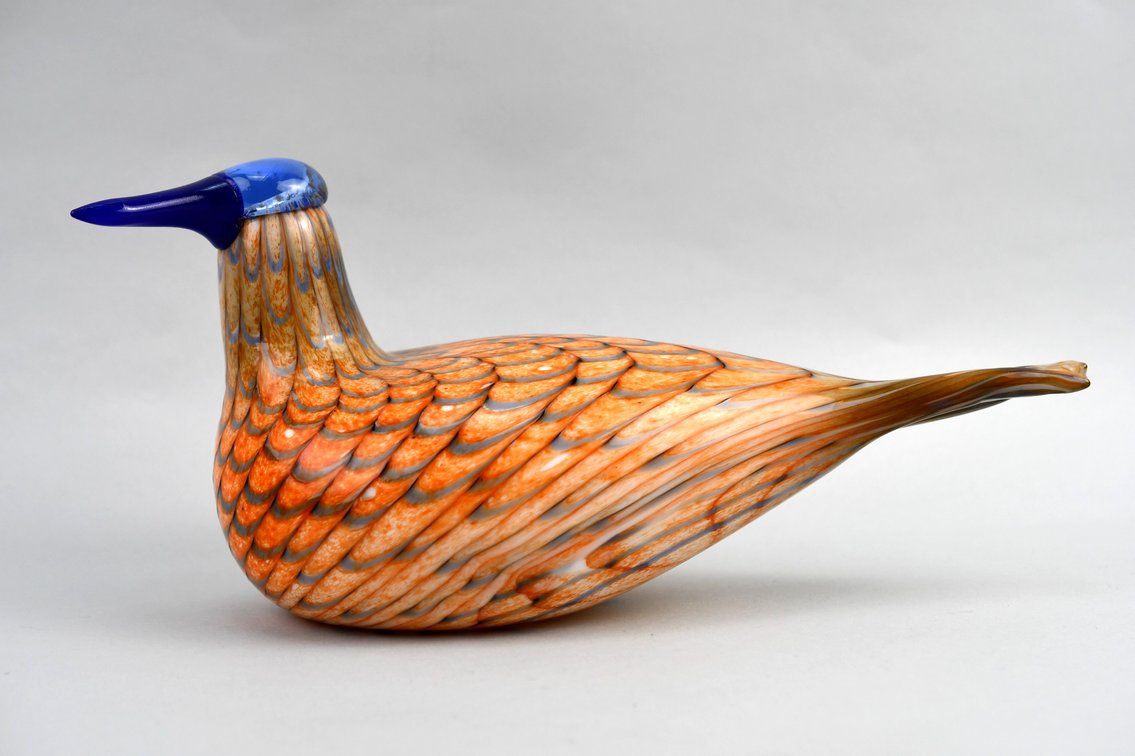 Oiva Toikka Rainbow Tern Bird w/ Glass Eggs, photo 2 of 26