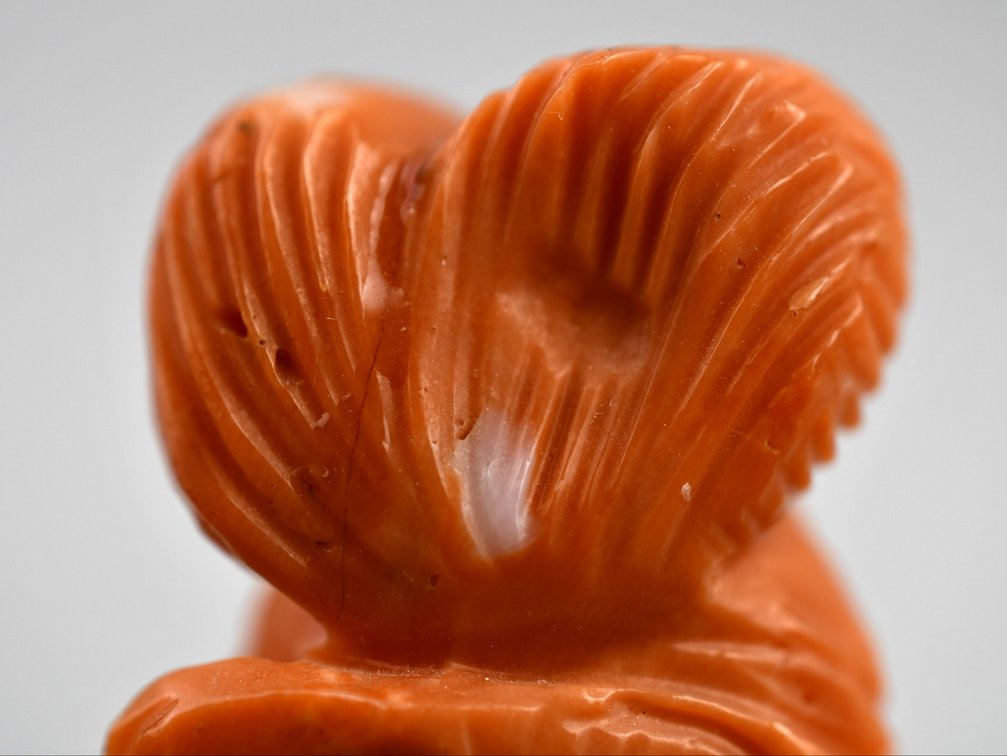 Carved Red Coral Guanyin Sculpture, photo 17 of 17