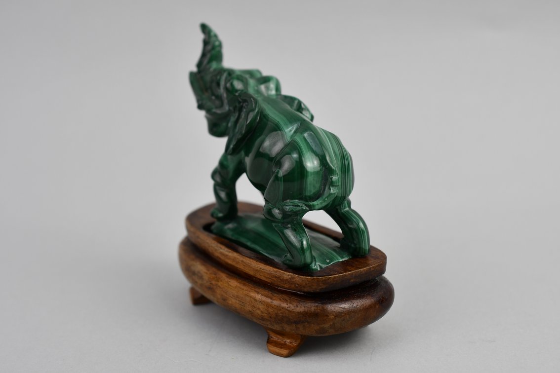 Turquoise Figure & Malachite Elephant, photo 12 of 12