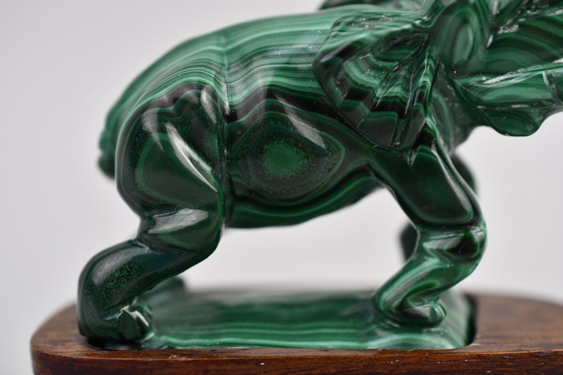 Turquoise Figure & Malachite Elephant, photo 9 of 12