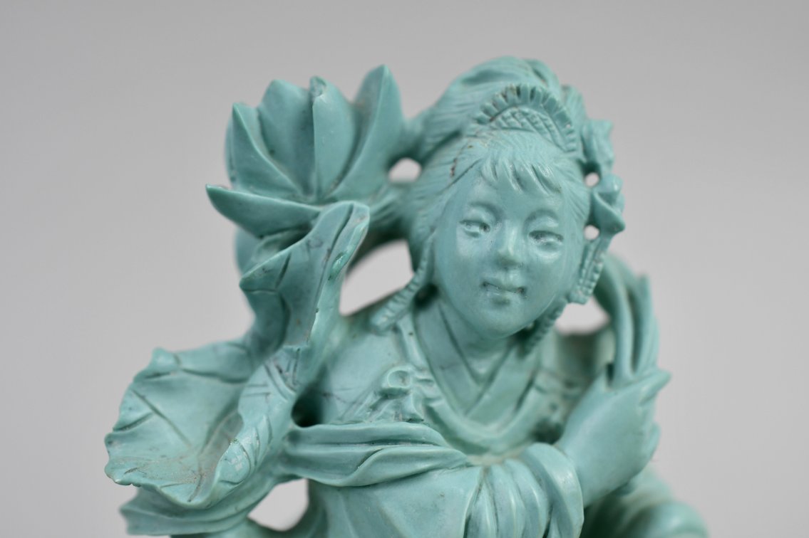 Turquoise Figure & Malachite Elephant, photo 3 of 12