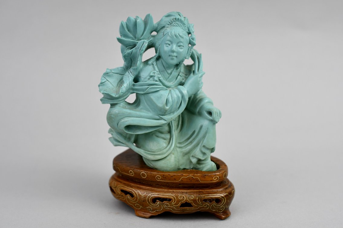 Turquoise Figure & Malachite Elephant, photo 2 of 12