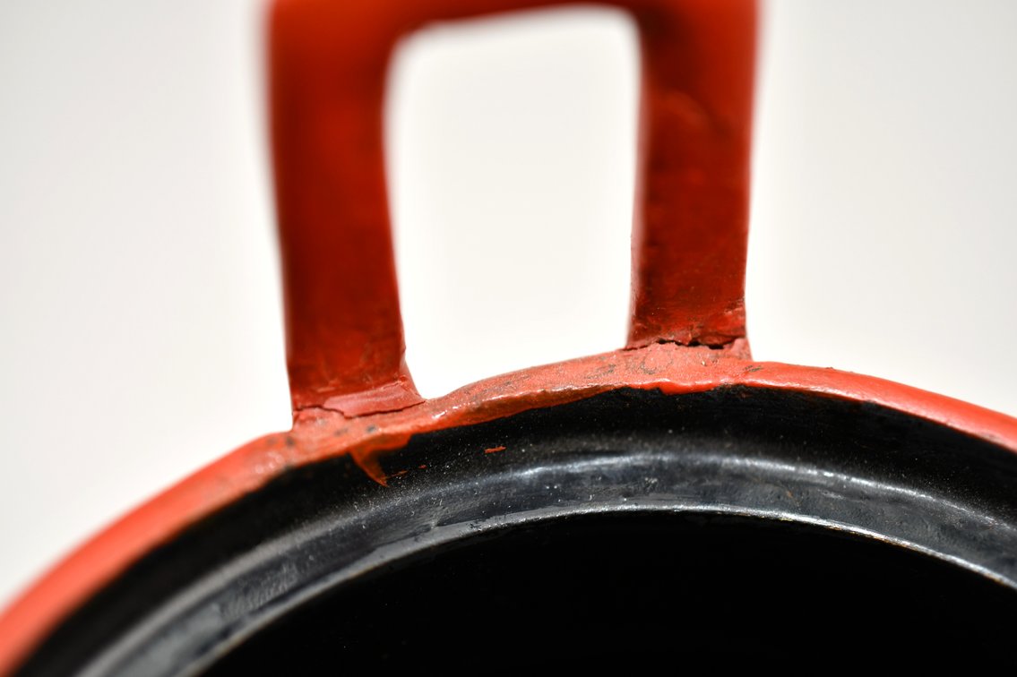 Carved Cinnabar Lacquer Tripod Censer, photo 14 of 16