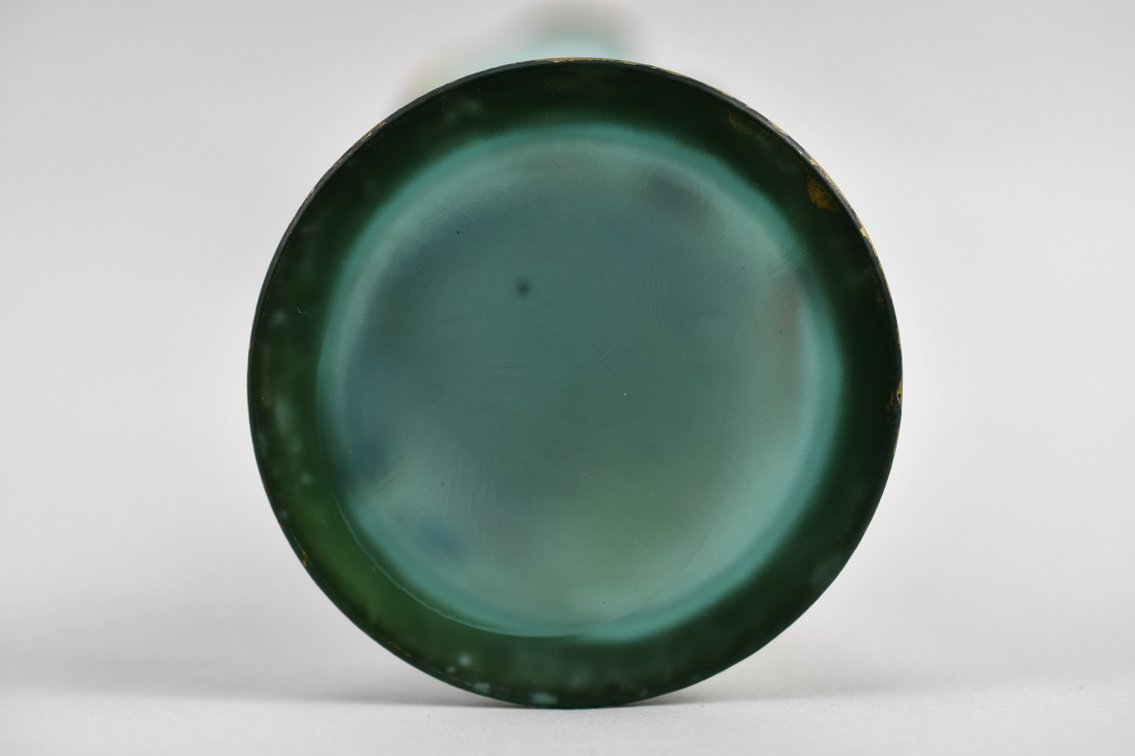Vintage Enameled & Gilt Glass Pieces, photo 13 of 19
