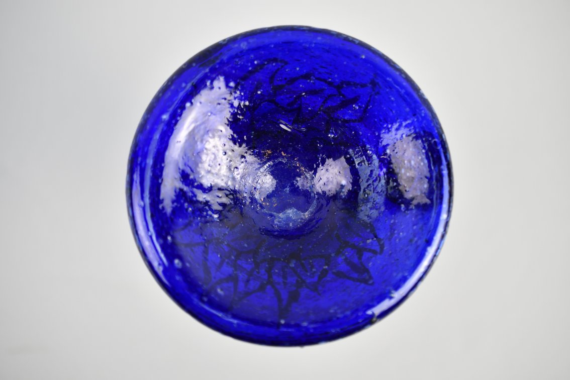 Vintage Enameled & Gilt Glass Pieces, photo 18 of 19