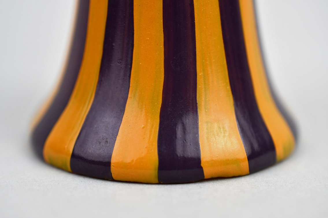MacKenzie-Childs Hand-Blown Trumpet Vase 1993, photo 6 of 9
