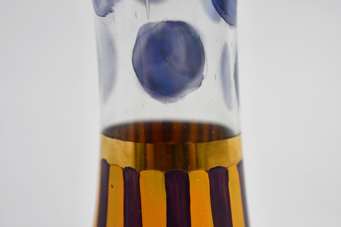 MacKenzie-Childs Hand-Blown Trumpet Vase 1993, photo 7 of 9