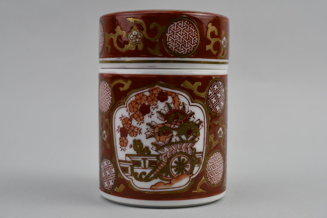 Japanese Gold Imari Hand-Painted Three-Piece Set, photo 13 of 19