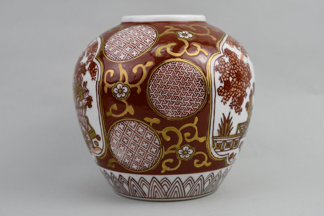 Japanese Gold Imari Hand-Painted Three-Piece Set, photo 3 of 19