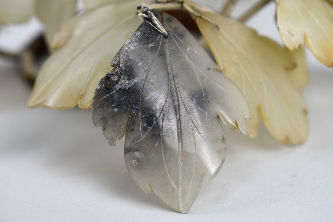 Carved Gemstone Floral Branch Arrangement, photo 11 of 11