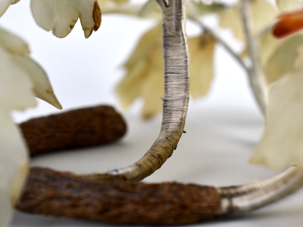 Carved Gemstone Floral Branch Arrangement, photo 9 of 11