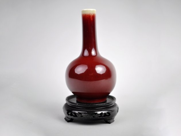 Chinese Oxblood Porcelain Bottle Vase
