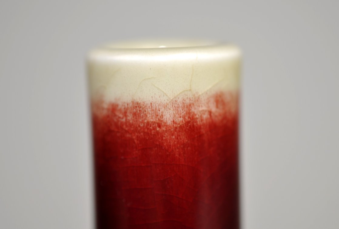 Chinese Oxblood Porcelain Bottle Vase, photo 6 of 10