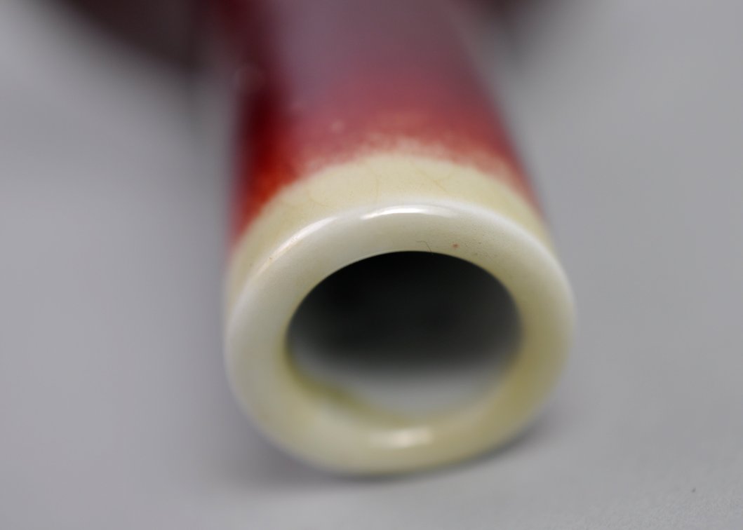 Chinese Oxblood Porcelain Bottle Vase, photo 9 of 10