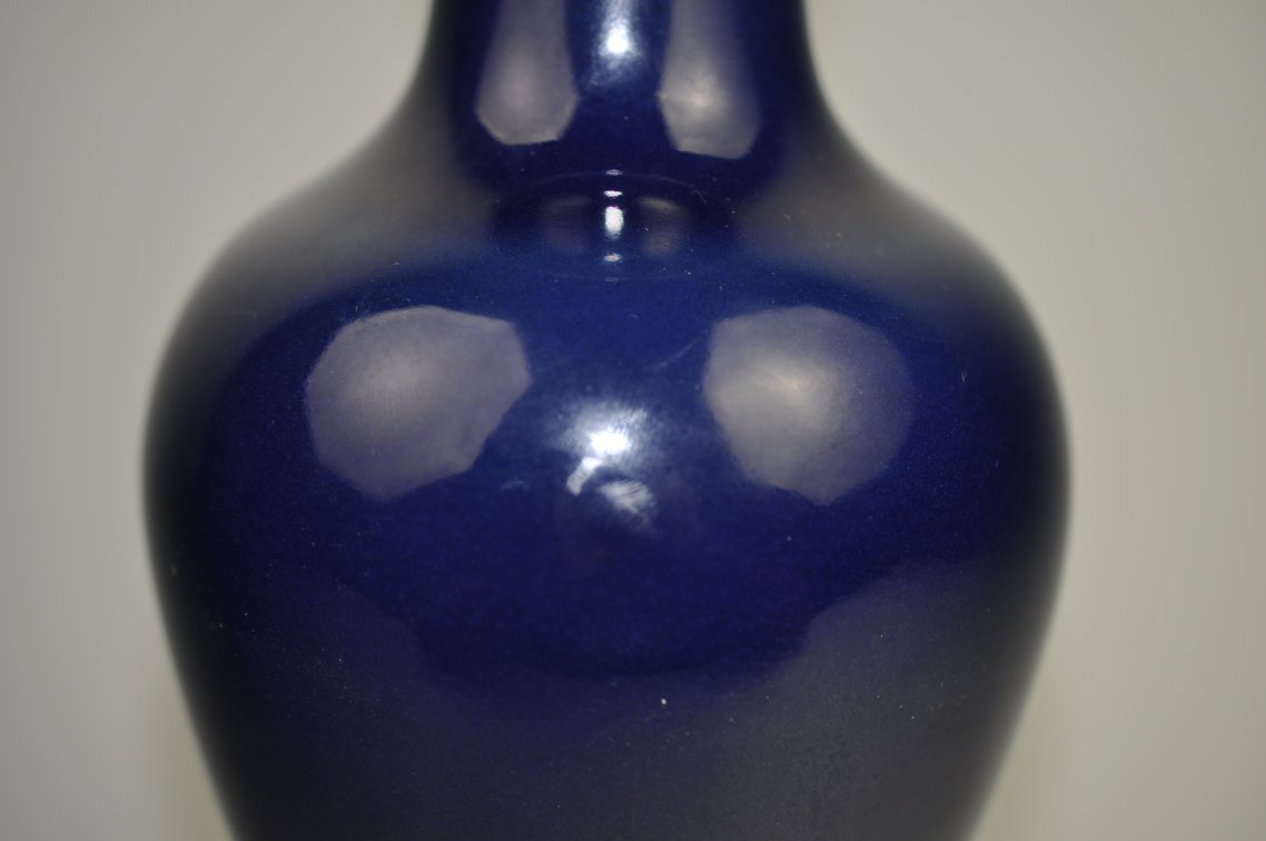 Chinese Sacrificial Blue Jilan Vase, photo 3 of 12
