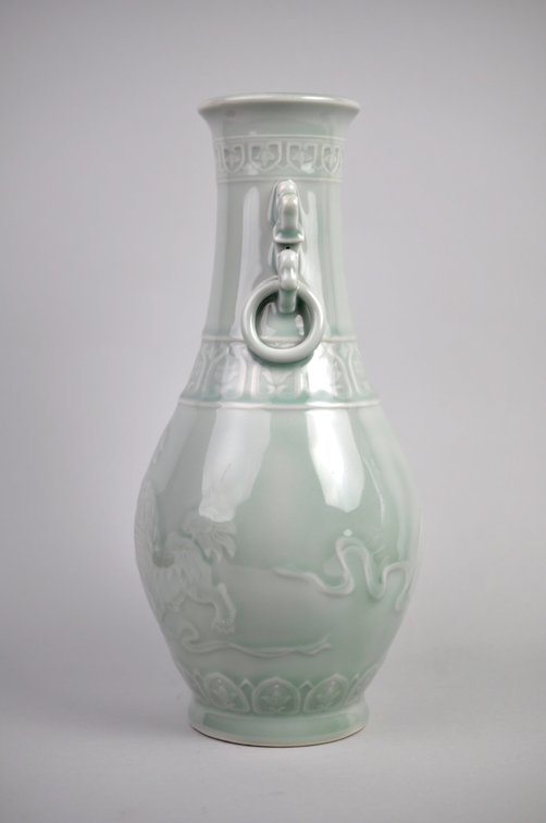 Celadon Shishi Guardian Lions pair, photo 11 of 31