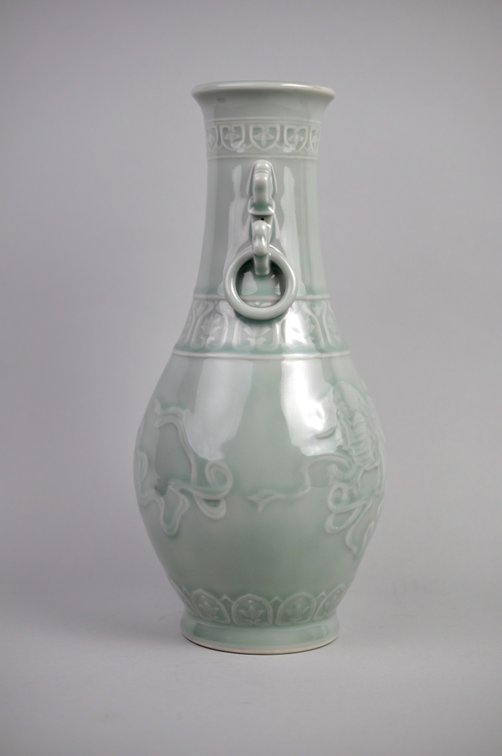 Celadon Shishi Guardian Lions pair, photo 5 of 31