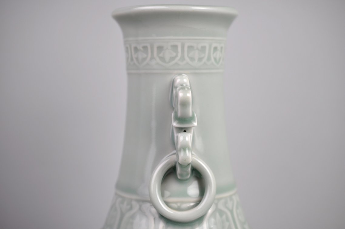 Celadon Shishi Guardian Lions pair, photo 21 of 31