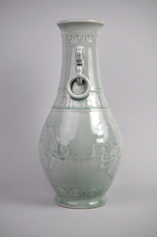 Celadon Shishi Guardian Lions pair, photo 26 of 31
