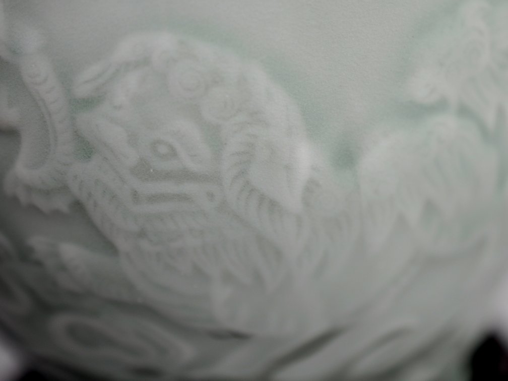 Celadon Shishi Guardian Lions pair, photo 19 of 31