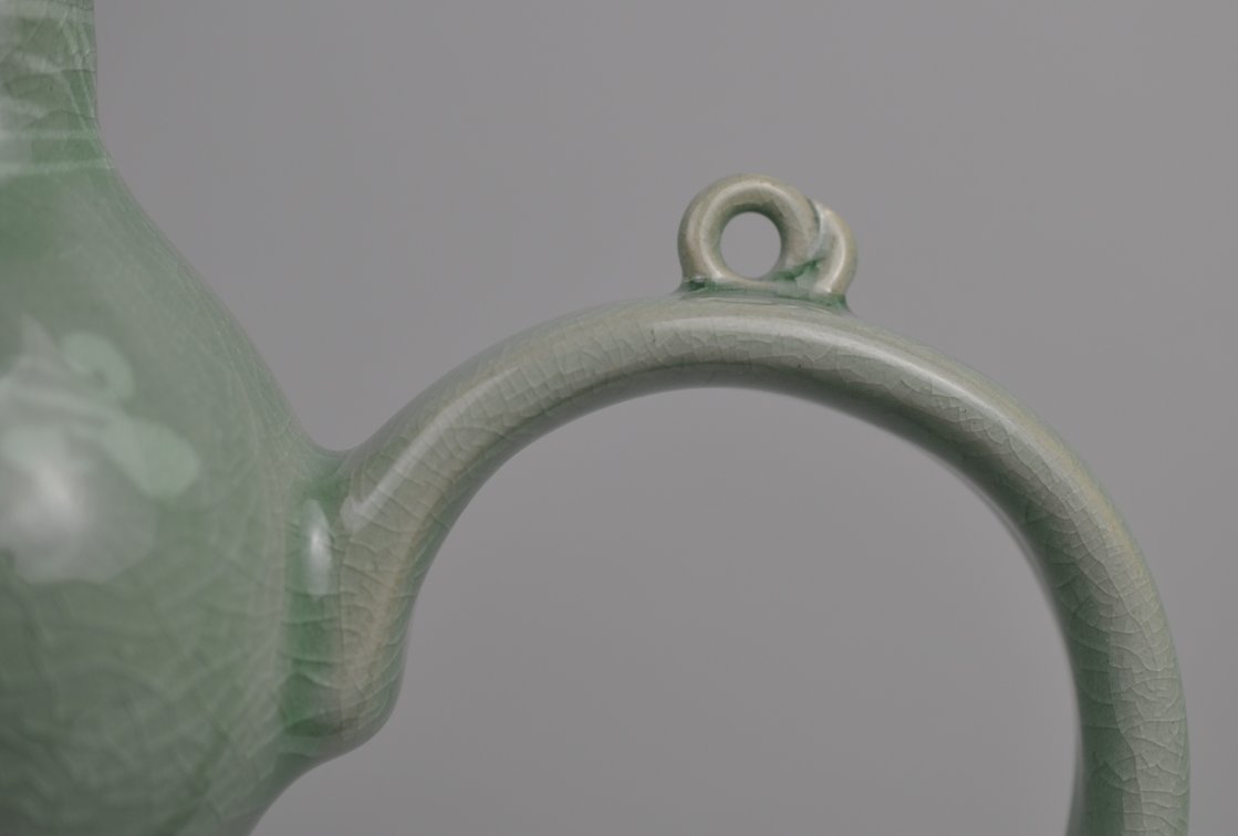 Korean Celadon Crane Double Gourd Ewer, photo 4 of 21