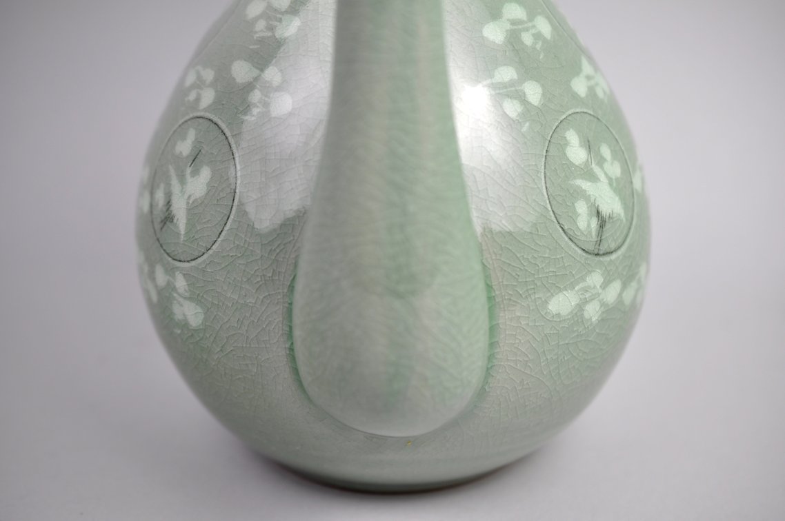 Korean Celadon Crane Double Gourd Ewer, photo 11 of 21