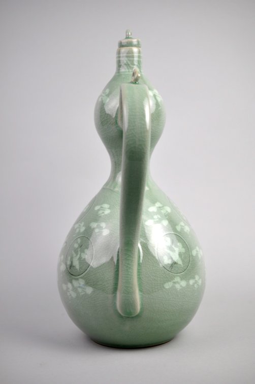 Korean Celadon Crane Double Gourd Ewer, photo 15 of 21