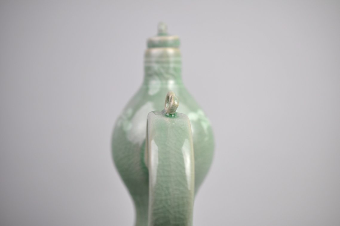 Korean Celadon Crane Double Gourd Ewer, photo 16 of 21
