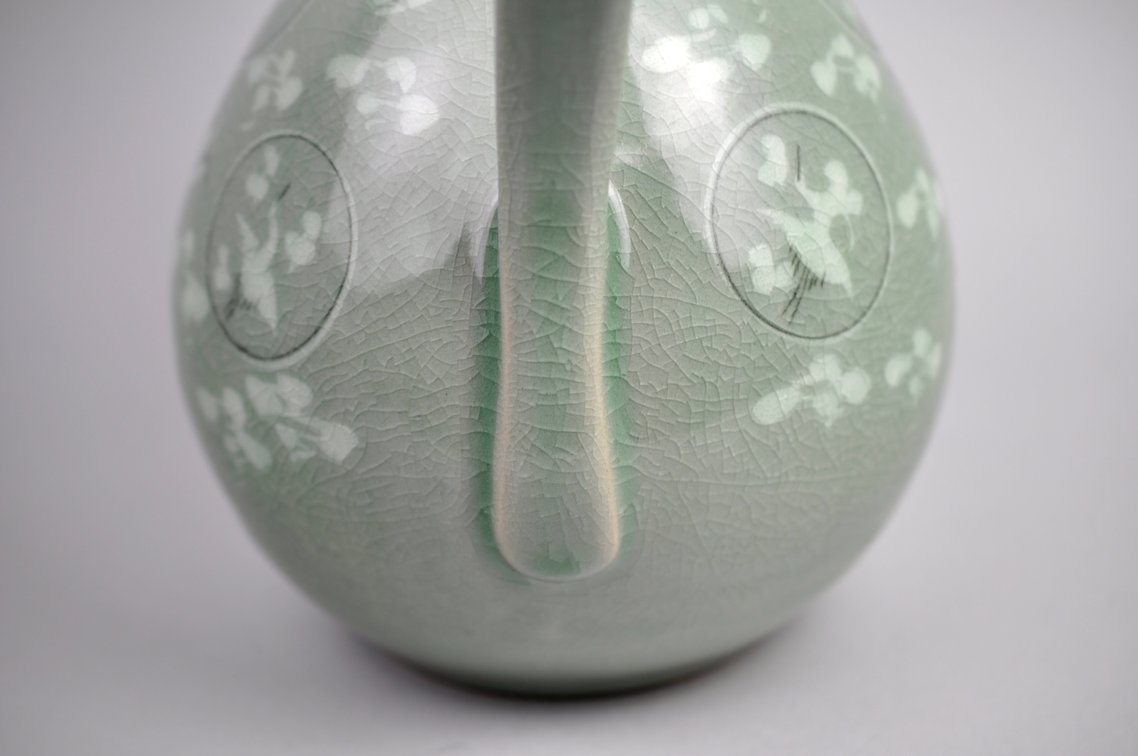 Korean Celadon Crane Double Gourd Ewer, photo 17 of 21