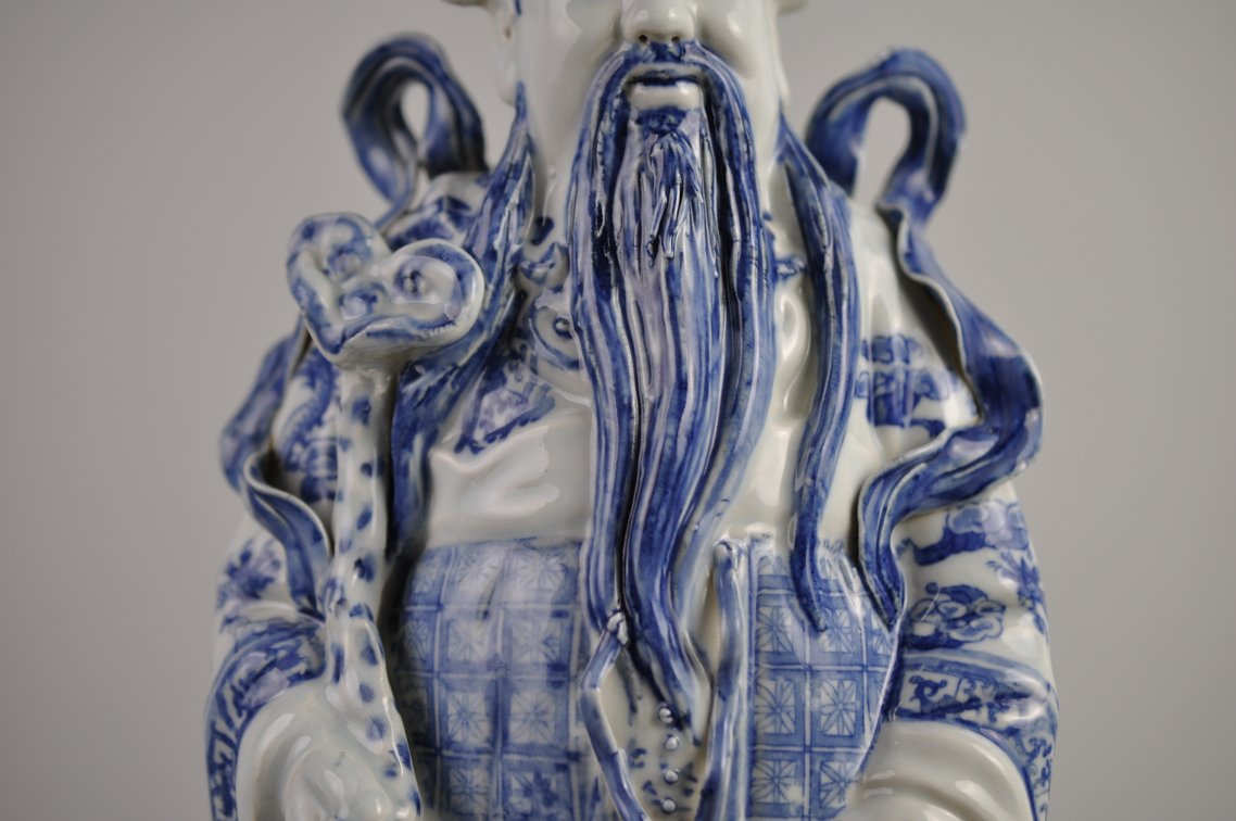 Large Lu Xing Jingdezhen Porcelain Figure, photo 3 of 27