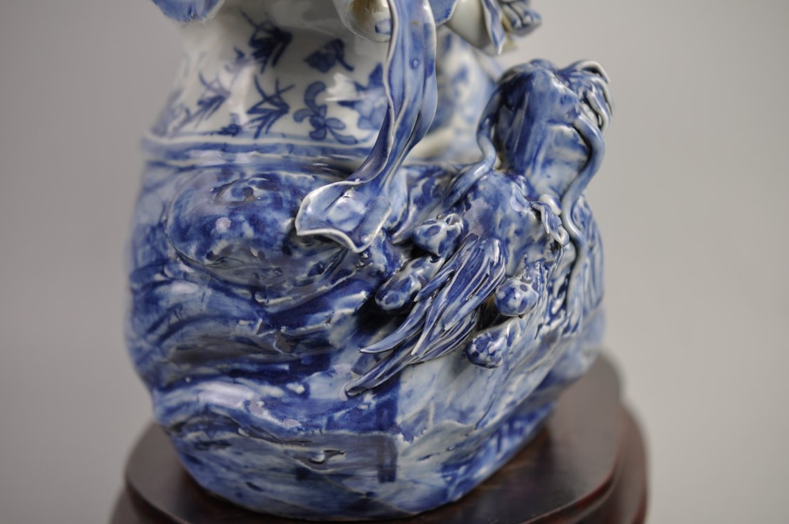 Large Lu Xing Jingdezhen Porcelain Figure, photo 25 of 27