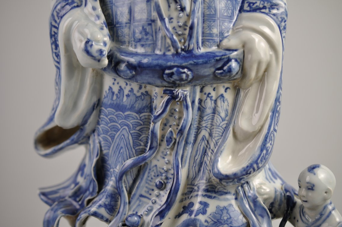 Large Lu Xing Jingdezhen Porcelain Figure, photo 4 of 27
