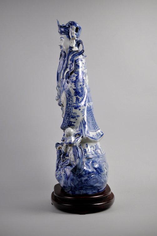 Large Lu Xing Jingdezhen Porcelain Figure, photo 9 of 27