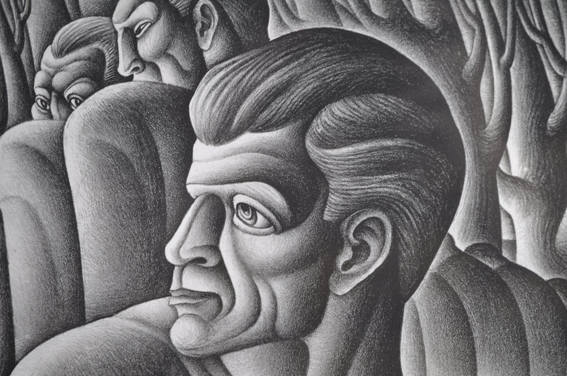 Fabian Zaccone Men's Journey 1939 Lithograph, photo 3 of 11