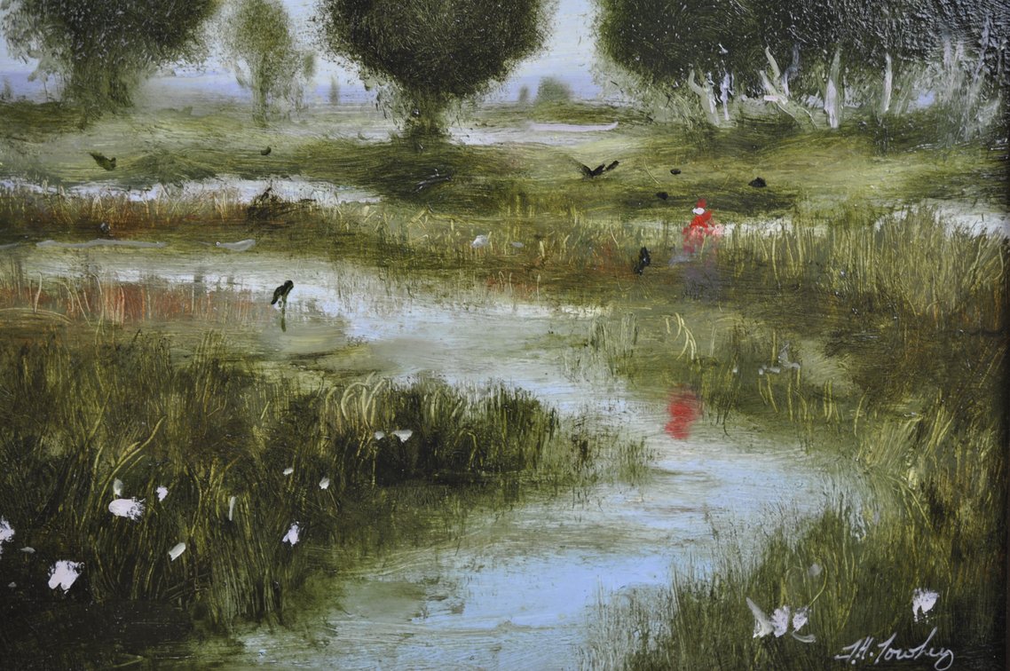 Thomas Hieronymus Towhey Marsh Landscape Oil Painting, photo 4 of 9
