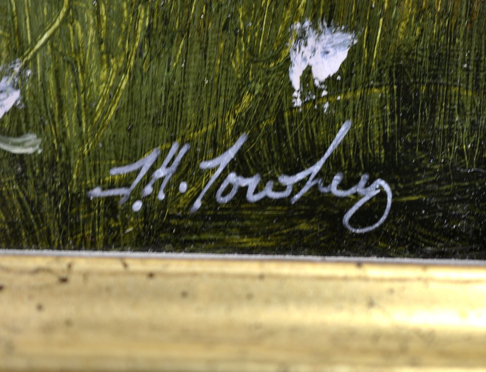 Thomas Hieronymus Towhey Marsh Landscape Oil Painting, photo 3 of 9