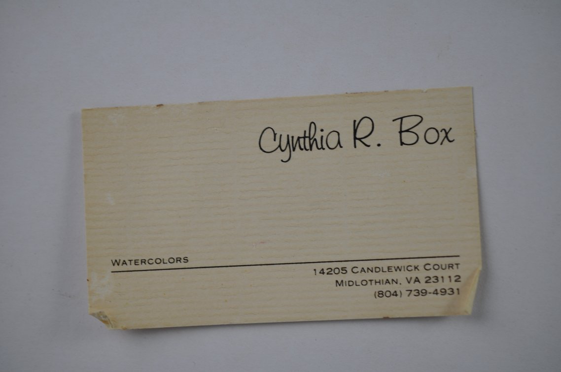 Cynthia R. Box Men Fishing Watercolor Painting, photo 8 of 9