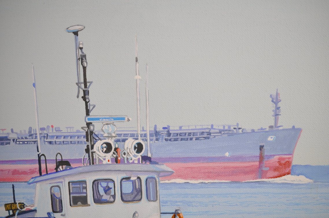 William N. Reingold Maritime Tugboat Virgina Painting, photo 6 of 10