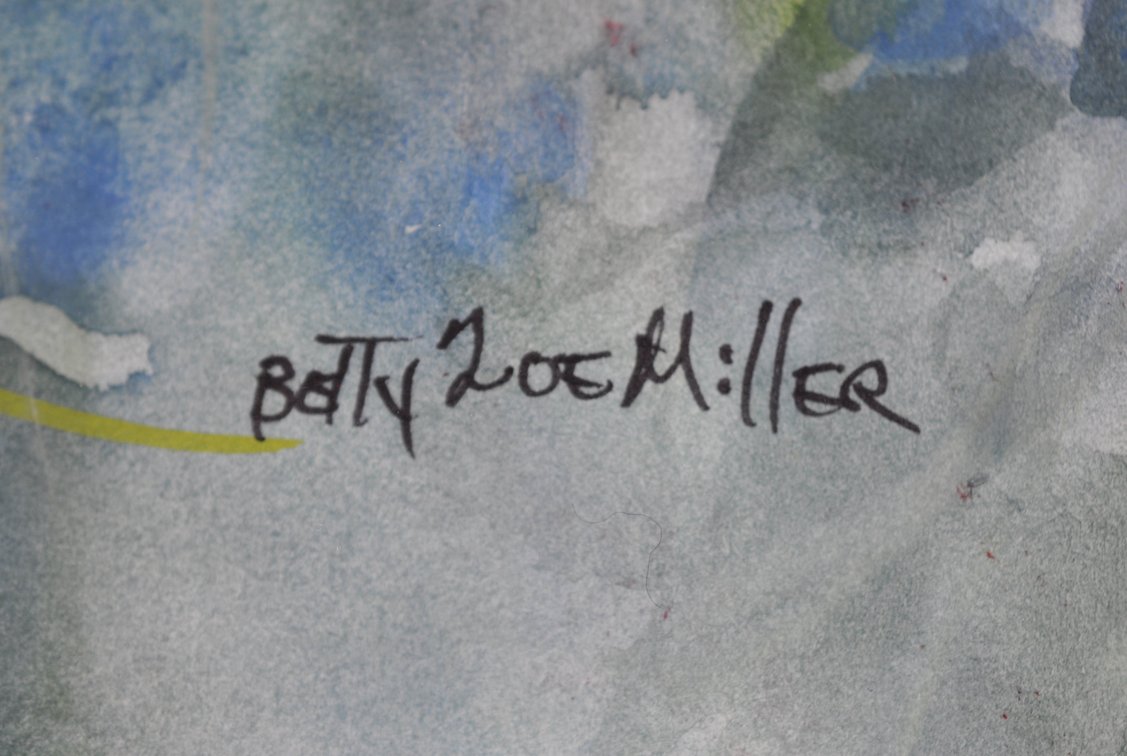 Betty Zoe Miller Floral Bouquet Virginia Watercolor, photo 6 of 9