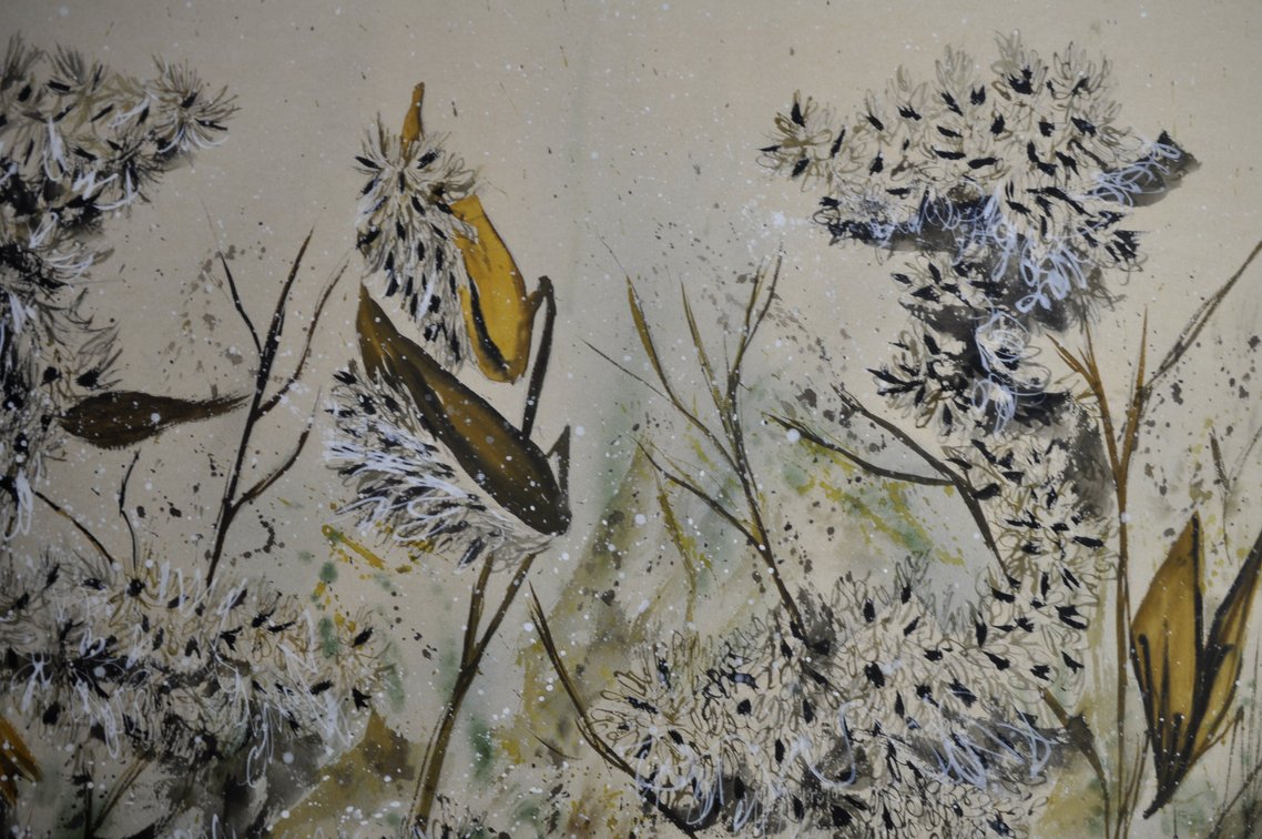 Betty Zoe Miller Milkweed Botanical Virgina Watercolor, photo 4 of 11