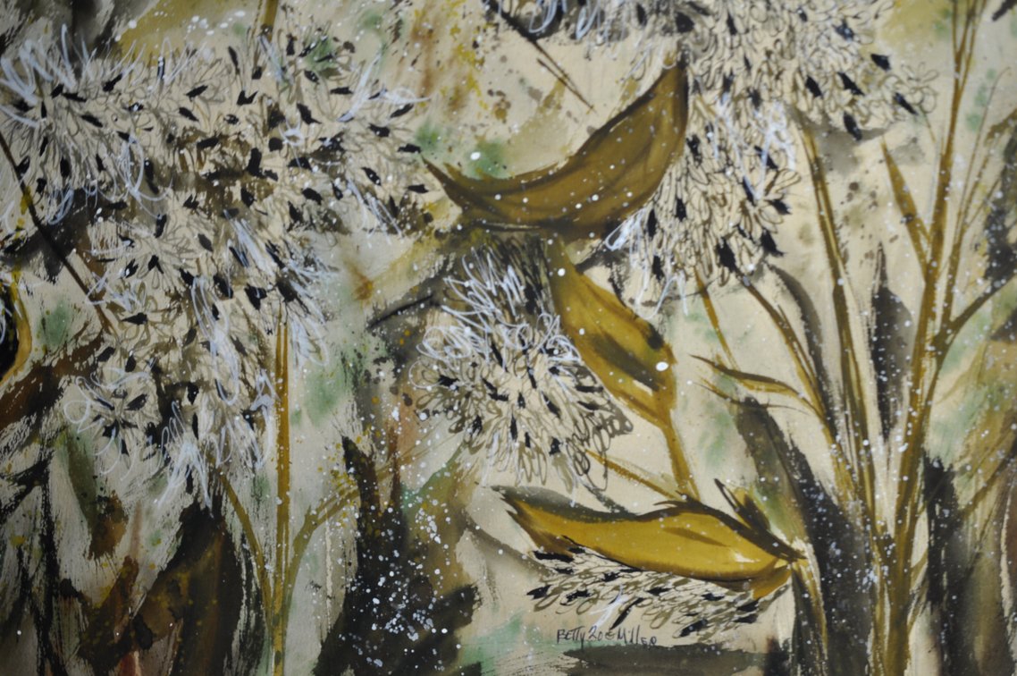 Betty Zoe Miller Milkweed Botanical Virgina Watercolor, photo 7 of 11